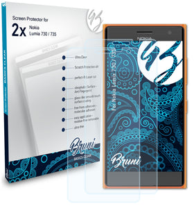 Bruni Basics-Clear Displayschutzfolie für Nokia Lumia 730 / 735