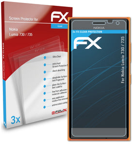 atFoliX FX-Clear Schutzfolie für Nokia Lumia 730 / 735