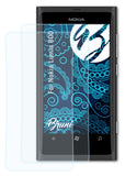 Schutzfolie Bruni kompatibel mit Nokia Lumia 800, glasklare (2X)