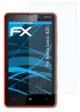 Schutzfolie atFoliX kompatibel mit Nokia Lumia 820, ultraklare FX (3X)