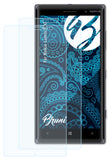 Schutzfolie Bruni kompatibel mit Nokia Lumia 830, glasklare (2X)