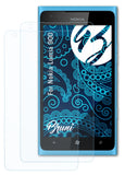 Schutzfolie Bruni kompatibel mit Nokia Lumia 900, glasklare (2X)