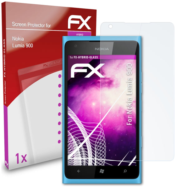 atFoliX FX-Hybrid-Glass Panzerglasfolie für Nokia Lumia 900