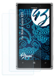 Schutzfolie Bruni kompatibel mit Nokia Lumia 925, glasklare (2X)