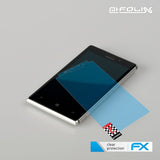 Schutzfolie atFoliX kompatibel mit Nokia Lumia 925, ultraklare FX (3X)