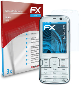 atFoliX FX-Clear Schutzfolie für Nokia N79