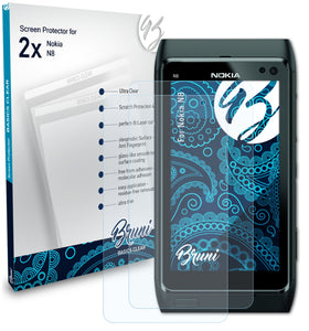 Bruni Basics-Clear Displayschutzfolie für Nokia N8