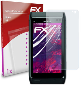 atFoliX FX-Hybrid-Glass Panzerglasfolie für Nokia N8