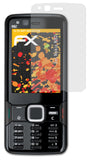 Panzerfolie atFoliX kompatibel mit Nokia N82, entspiegelnde und stoßdämpfende FX (3X)