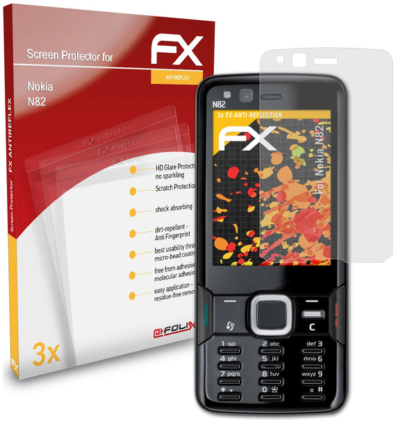 atFoliX FX-Antireflex Displayschutzfolie für Nokia N82