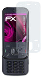 Glasfolie atFoliX kompatibel mit Nokia N86 8MP, 9H Hybrid-Glass FX