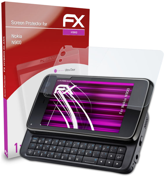 atFoliX FX-Hybrid-Glass Panzerglasfolie für Nokia N900