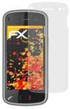 Panzerfolie atFoliX kompatibel mit Nokia N97, entspiegelnde und stoßdämpfende FX (3X)