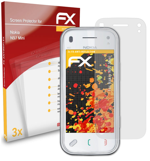 atFoliX FX-Antireflex Displayschutzfolie für Nokia N97 Mini