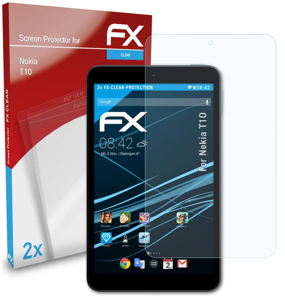 atFoliX FX-Clear Schutzfolie für Nokia T10