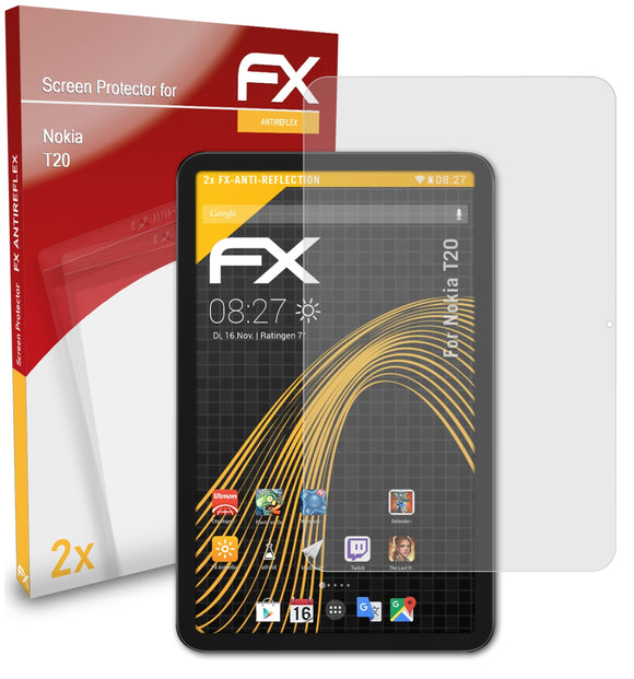 atFoliX FX-Antireflex Displayschutzfolie für Nokia T20