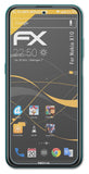 Panzerfolie atFoliX kompatibel mit Nokia X10, entspiegelnde und stoßdämpfende FX (3X)