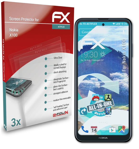 atFoliX FX-ActiFleX Displayschutzfolie für Nokia X100