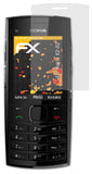 Panzerfolie atFoliX kompatibel mit Nokia X2-02, entspiegelnde und stoßdämpfende FX (3X)