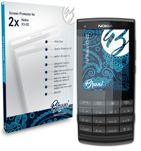 Bruni Basics-Clear Displayschutzfolie für Nokia X3-02