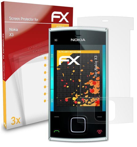 atFoliX FX-Antireflex Displayschutzfolie für Nokia X3