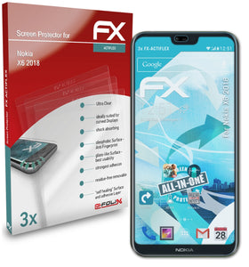 atFoliX FX-ActiFleX Displayschutzfolie für Nokia X6 (2018)