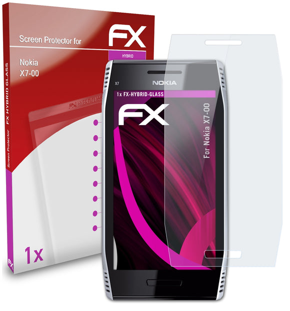 atFoliX FX-Hybrid-Glass Panzerglasfolie für Nokia X7-00