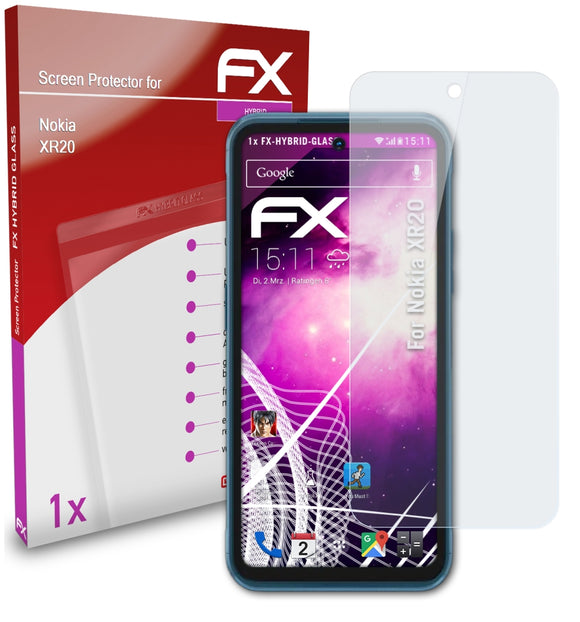 atFoliX FX-Hybrid-Glass Panzerglasfolie für Nokia XR20