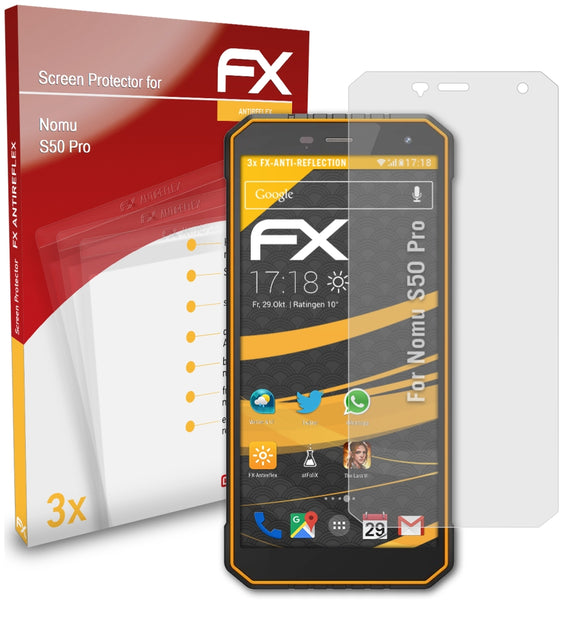 atFoliX FX-Antireflex Displayschutzfolie für Nomu S50 Pro