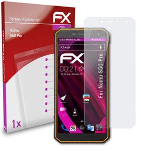 atFoliX FX-Hybrid-Glass Panzerglasfolie für Nomu S50 Pro