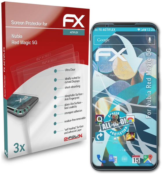 atFoliX FX-ActiFleX Displayschutzfolie für Nubia Red Magic 5G
