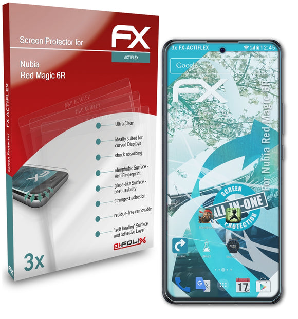 atFoliX FX-ActiFleX Displayschutzfolie für Nubia Red Magic 6R