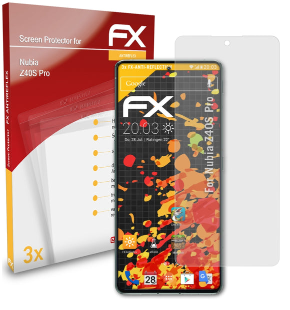atFoliX FX-Antireflex Displayschutzfolie für Nubia Z40S Pro