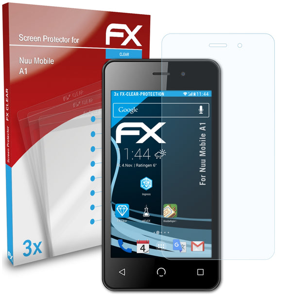 atFoliX FX-Clear Schutzfolie für Nuu Mobile A1