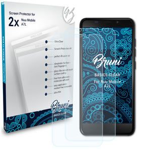 Bruni Basics-Clear Displayschutzfolie für Nuu Mobile A7L