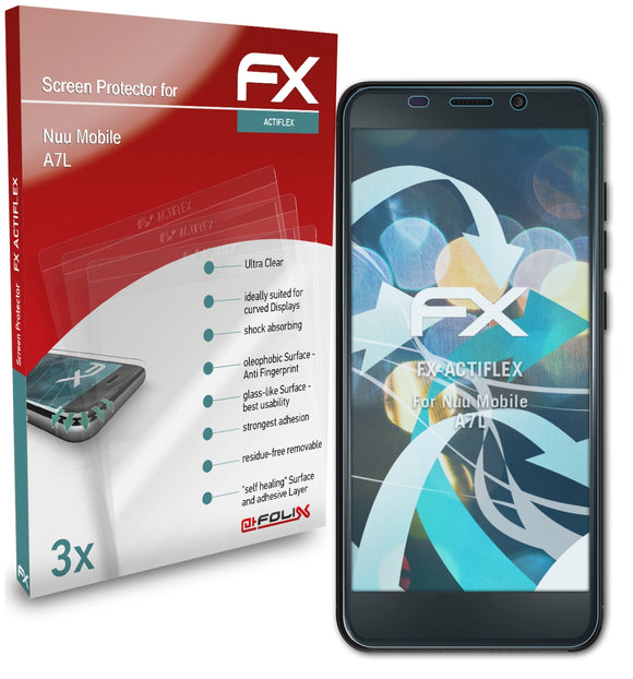 atFoliX FX-ActiFleX Displayschutzfolie für Nuu Mobile A7L