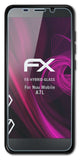 Glasfolie atFoliX kompatibel mit Nuu Mobile A7L, 9H Hybrid-Glass FX