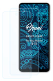 Schutzfolie Bruni kompatibel mit Nuu Mobile B15, glasklare (2X)