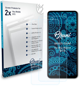 Bruni Basics-Clear Displayschutzfolie für Nuu Mobile B15