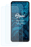 Schutzfolie Bruni kompatibel mit Nuu Mobile G5, glasklare (2X)