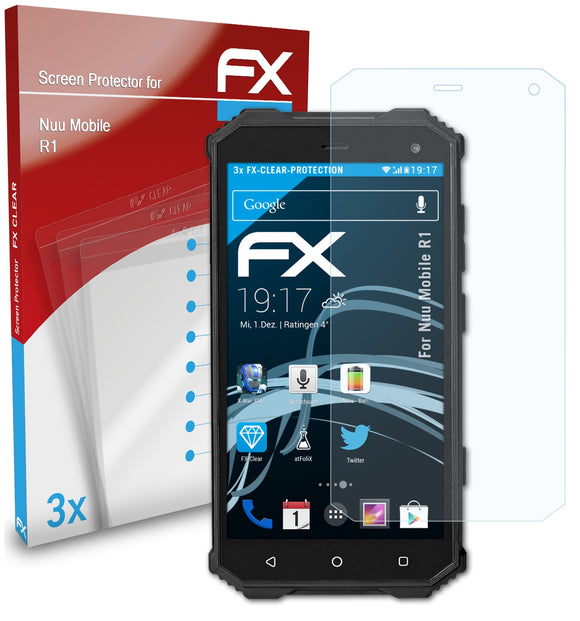 atFoliX FX-Clear Schutzfolie für Nuu Mobile R1