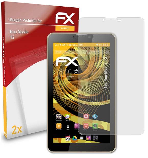 atFoliX FX-Antireflex Displayschutzfolie für Nuu Mobile T2
