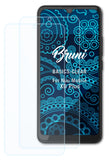 Schutzfolie Bruni kompatibel mit Nuu Mobile X6 Plus, glasklare (2X)