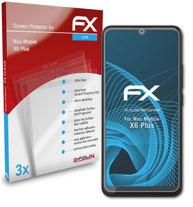 atFoliX FX-Clear Schutzfolie für Nuu Mobile X6 Plus