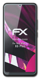 Glasfolie atFoliX kompatibel mit Nuu Mobile X6 Plus, 9H Hybrid-Glass FX