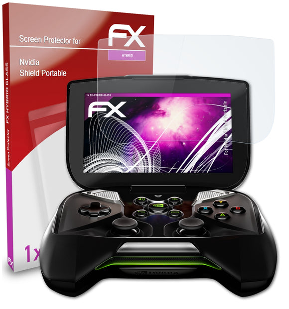atFoliX FX-Hybrid-Glass Panzerglasfolie für Nvidia Shield Portable