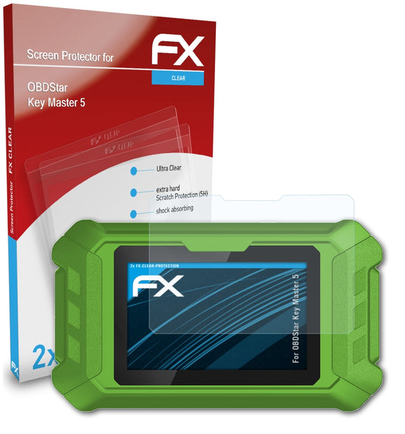 atFoliX FX-Clear Schutzfolie für OBDStar Key Master 5