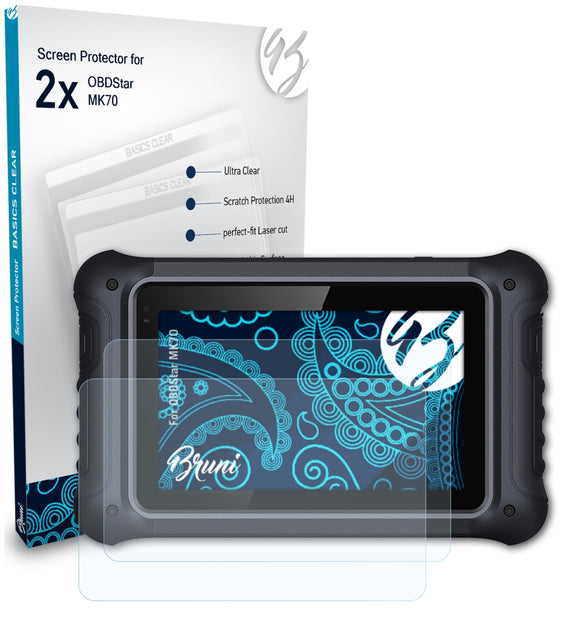 Bruni Basics-Clear Displayschutzfolie für OBDStar MK70
