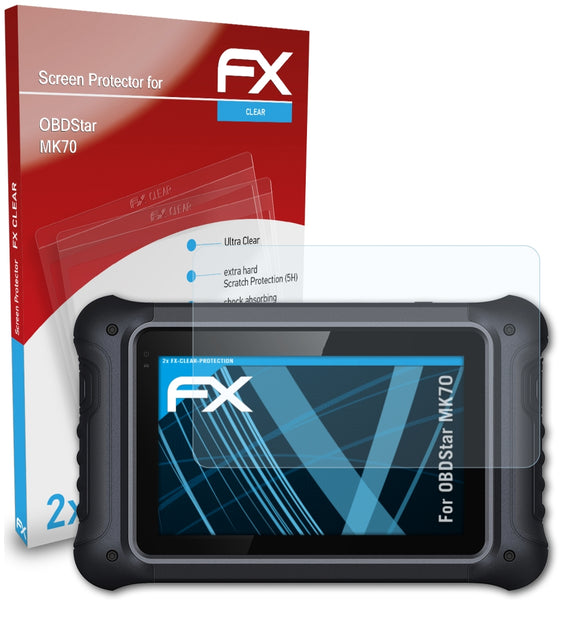 atFoliX FX-Clear Schutzfolie für OBDStar MK70