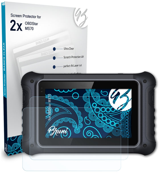 Bruni Basics-Clear Displayschutzfolie für OBDStar MS70